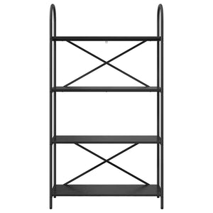 Hyllsystem Svart Ek 80 x 30 x 146 cm Konstruerat trä