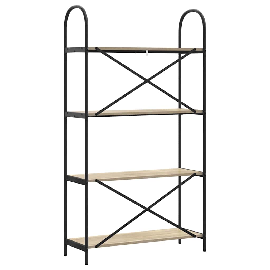 Hyllsystem Sonoma-ek 80 x 30 x 146 cm Konstruerat trä