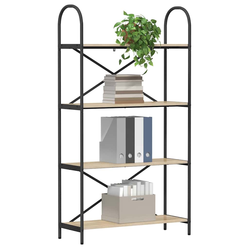 Hyllsystem Sonoma-ek 80 x 30 x 146 cm Konstruerat trä