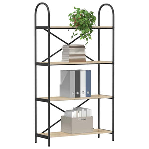 Hyllsystem Sonoma-ek 80 x 30 x 146 cm Konstruerat trä