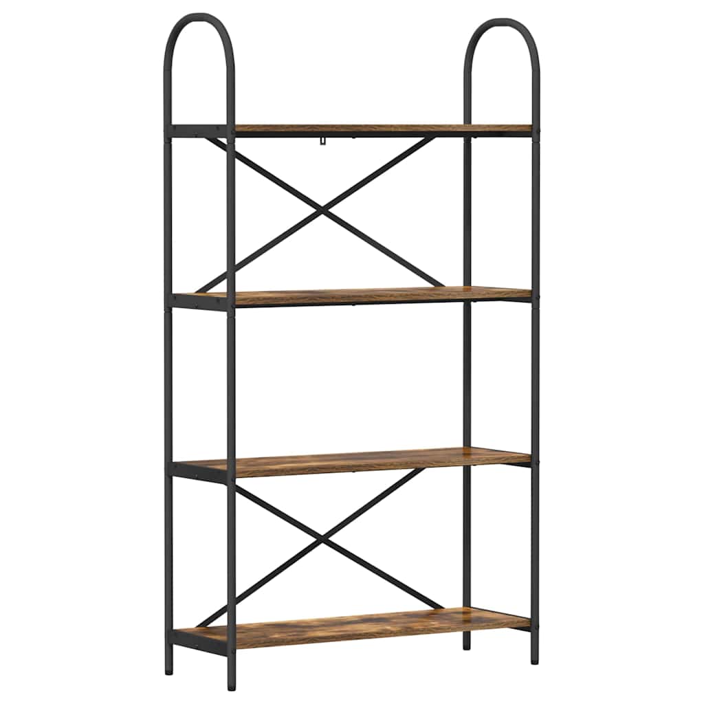 Hyllsystem Rökt ek 80 x 30 x 146 cm Konstruerat trä