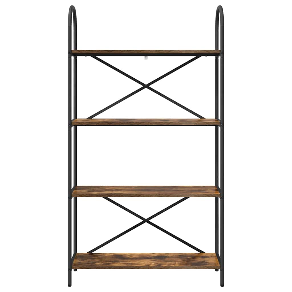 Hyllsystem Rökt ek 80 x 30 x 146 cm Konstruerat trä