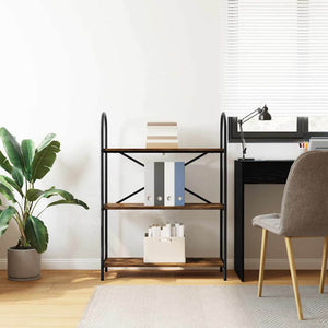 Hyllsystem Rökt ek 80 x 30 x 109 cm Konstruerat trä