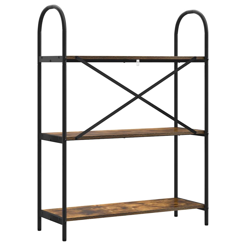 Hyllsystem Rökt ek 80 x 30 x 109 cm Konstruerat trä