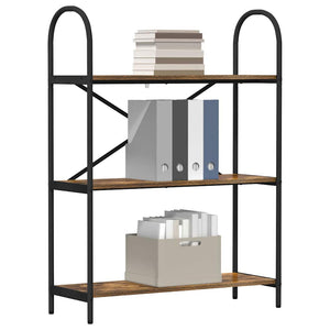 Hyllsystem Rökt ek 80 x 30 x 109 cm Konstruerat trä