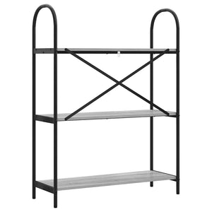 Hyllsystem Grå Sonoma 80 x 30 x 109 cm Konstruerat trä