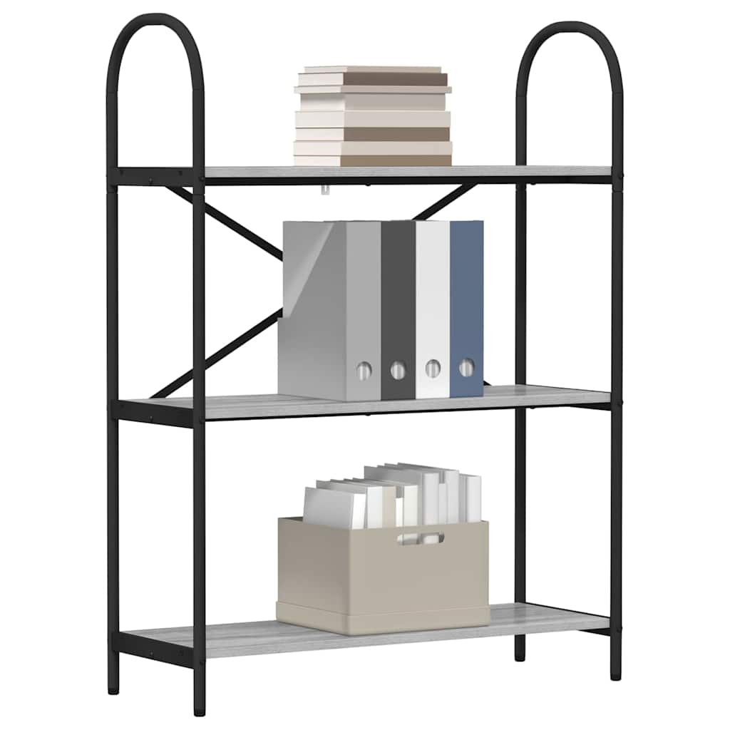 Hyllsystem Grå Sonoma 80 x 30 x 109 cm Konstruerat trä