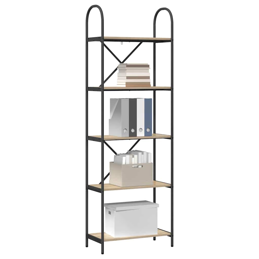 Hyllsystem Sonoma-ek 60 x 30 x 183 cm Konstruerat trä