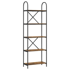 Hyllsystem Rökt ek 60 x 30 x 183 cm Konstruerat trä