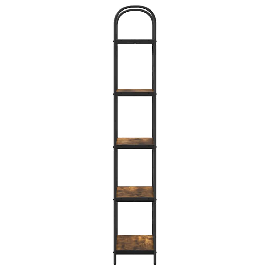 Hyllsystem Rökt ek 60 x 30 x 183 cm Konstruerat trä