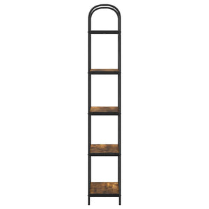 Hyllsystem Rökt ek 60 x 30 x 183 cm Konstruerat trä