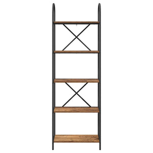 Hyllsystem Gammalt trä 60 x 30 x 183 cm Konstruerat trä