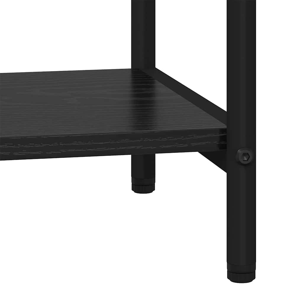 Hyllsystem Svart Ek 60 x 30 x 146 cm Konstruerat trä