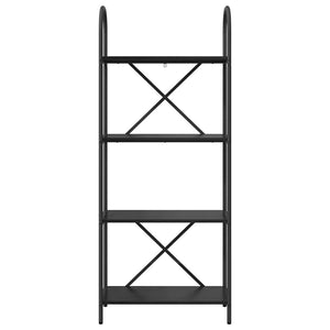 Hyllsystem Svart Ek 60 x 30 x 146 cm Konstruerat trä