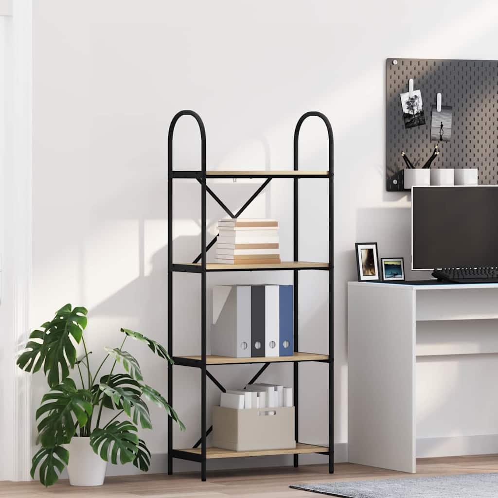 Hyllsystem Sonoma-ek 60 x 30 x 146 cm Konstruerat trä