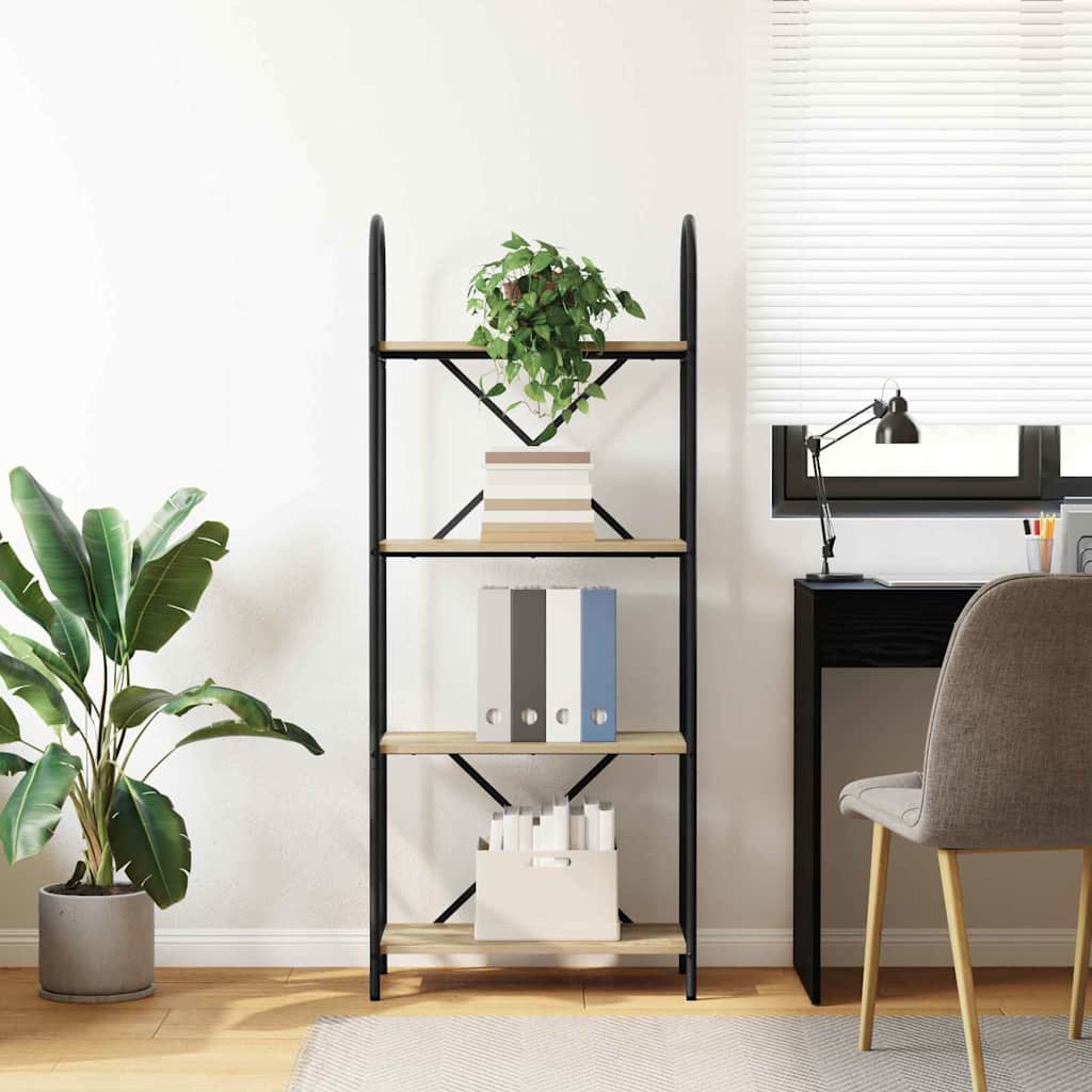 Hyllsystem Sonoma-ek 60 x 30 x 146 cm Konstruerat trä