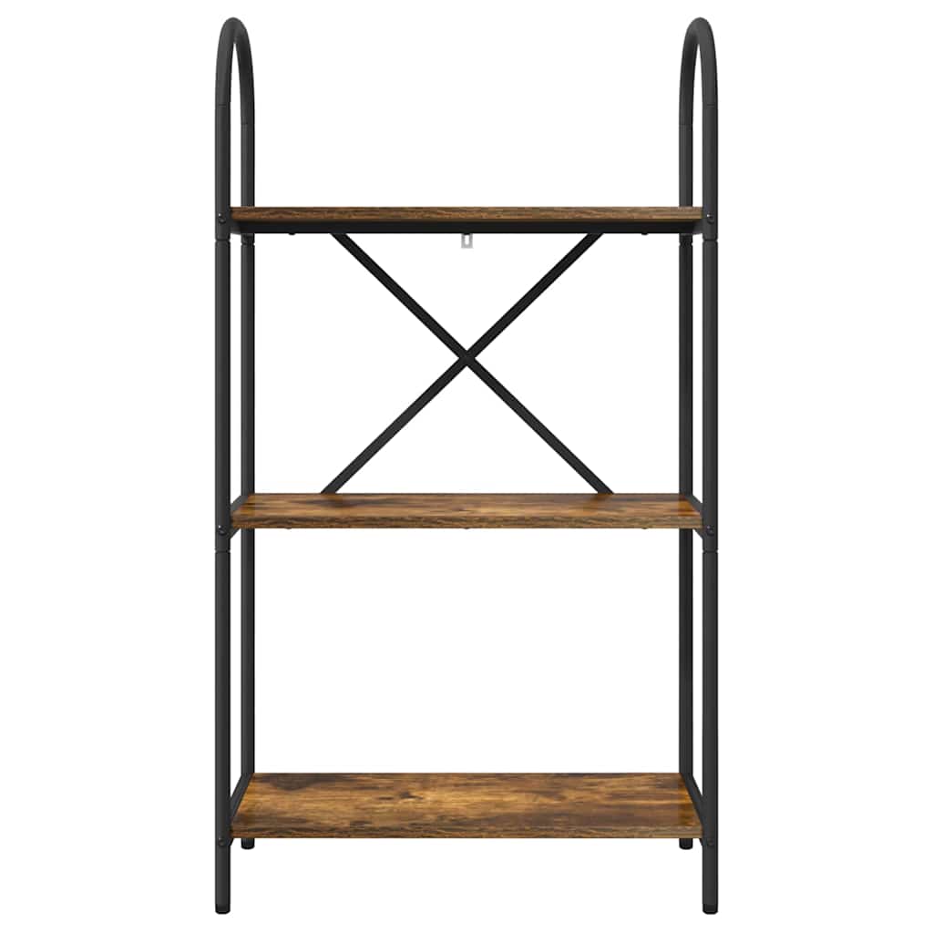 Hyllsystem Rökt ek 60 x 30 x 109 cm Konstruerat trä