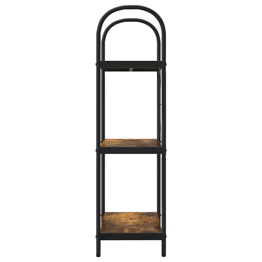 Hyllsystem Rökt ek 60 x 30 x 109 cm Konstruerat trä