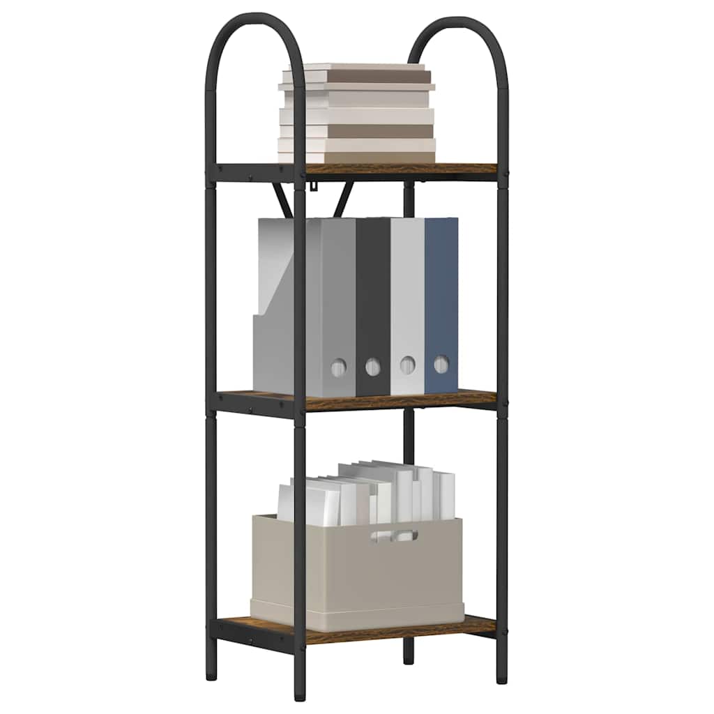 Hyllsystem Rökt ek 40 x 30 x 109 cm Konstruerat trä