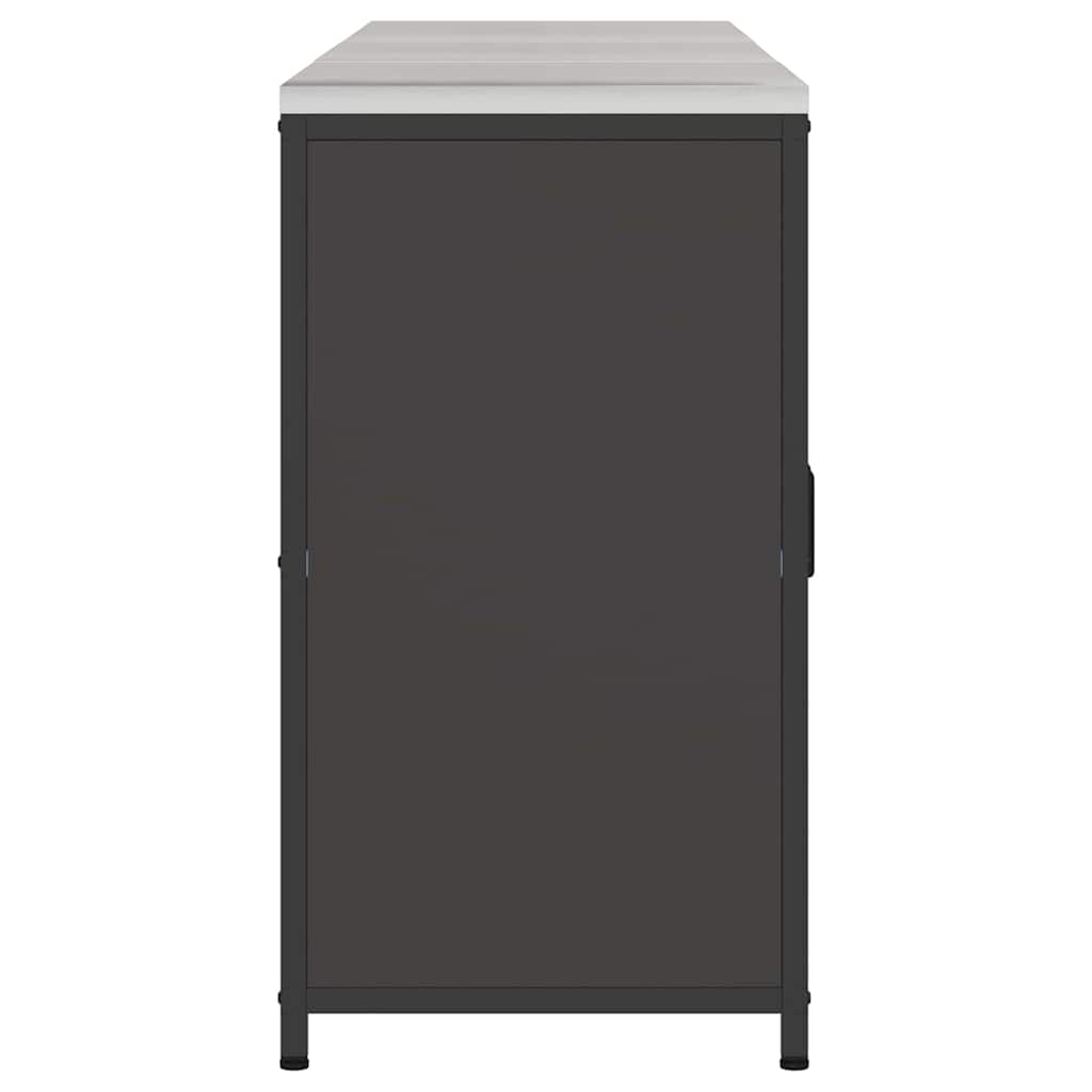 Köksförvaringsset med hylla 3 pcs Svart Kallvalsat stål