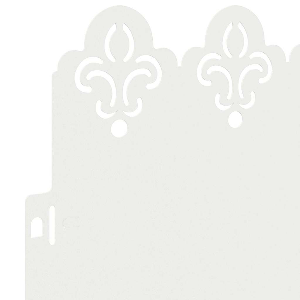 Gräskanter 20 pcs Vit 103 x 0,05 x 22 cm Stål