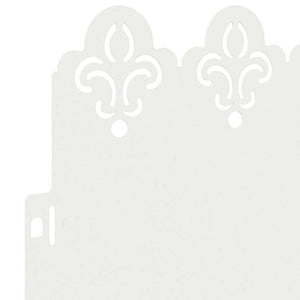 Gräskanter 20 pcs Vit 103 x 0,05 x 22 cm Stål