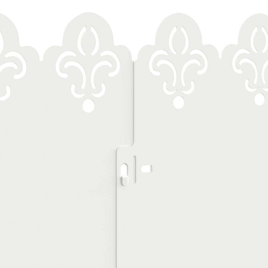 Gräskanter 20 pcs Vit 103 x 0,05 x 22 cm Stål