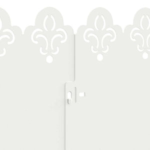 Gräskanter 20 pcs Vit 103 x 0,05 x 22 cm Stål