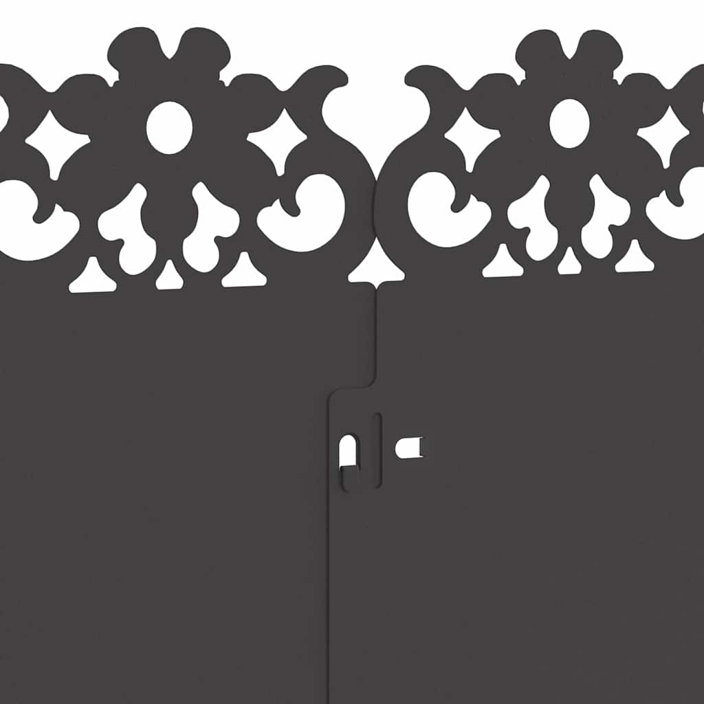 Gräskanter 20 pcs Svart 103 x 0,05 x 22 cm Stål