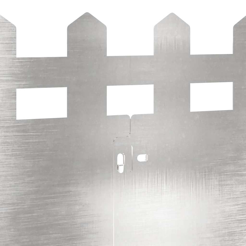 Gräskanter 10 pcs Silver 103 x 0,05 x 22 cm Rostfritt stål