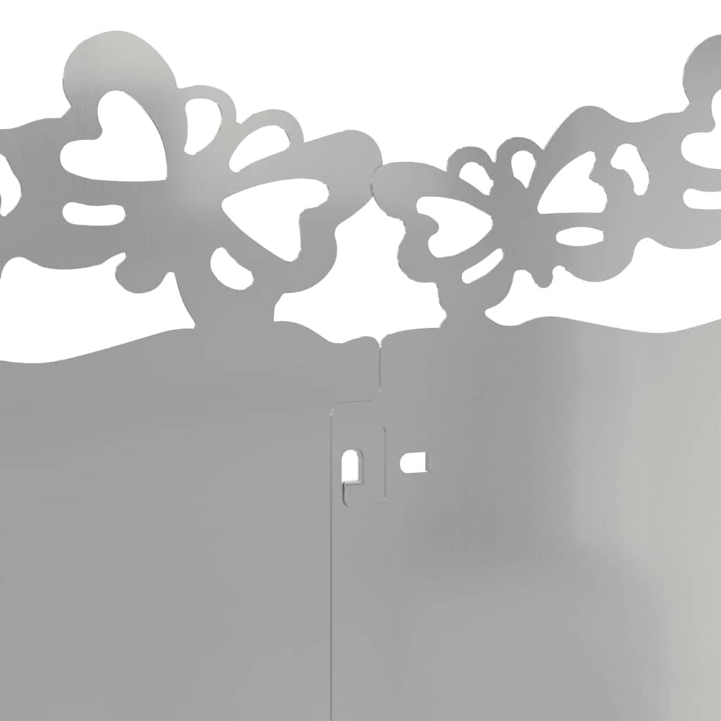 Gräskanter 10 pcs Silver 103 x 0,05 x 22 cm Galvaniserat Stål