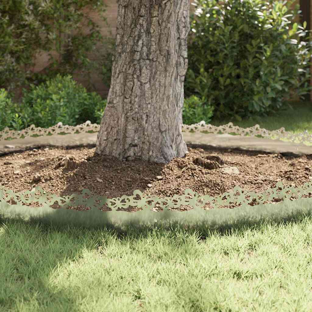 Gräskanter 10 pcs Silver 103 x 0,05 x 22 cm Galvaniserat Stål