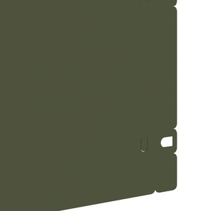 Gräskanter 30 pcs Olivgrön 103 x 0,05 x 22 cm Stål