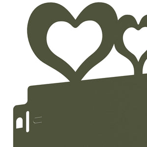 Gräskanter 30 pcs Olivgrön 103 x 0,05 x 22 cm Stål