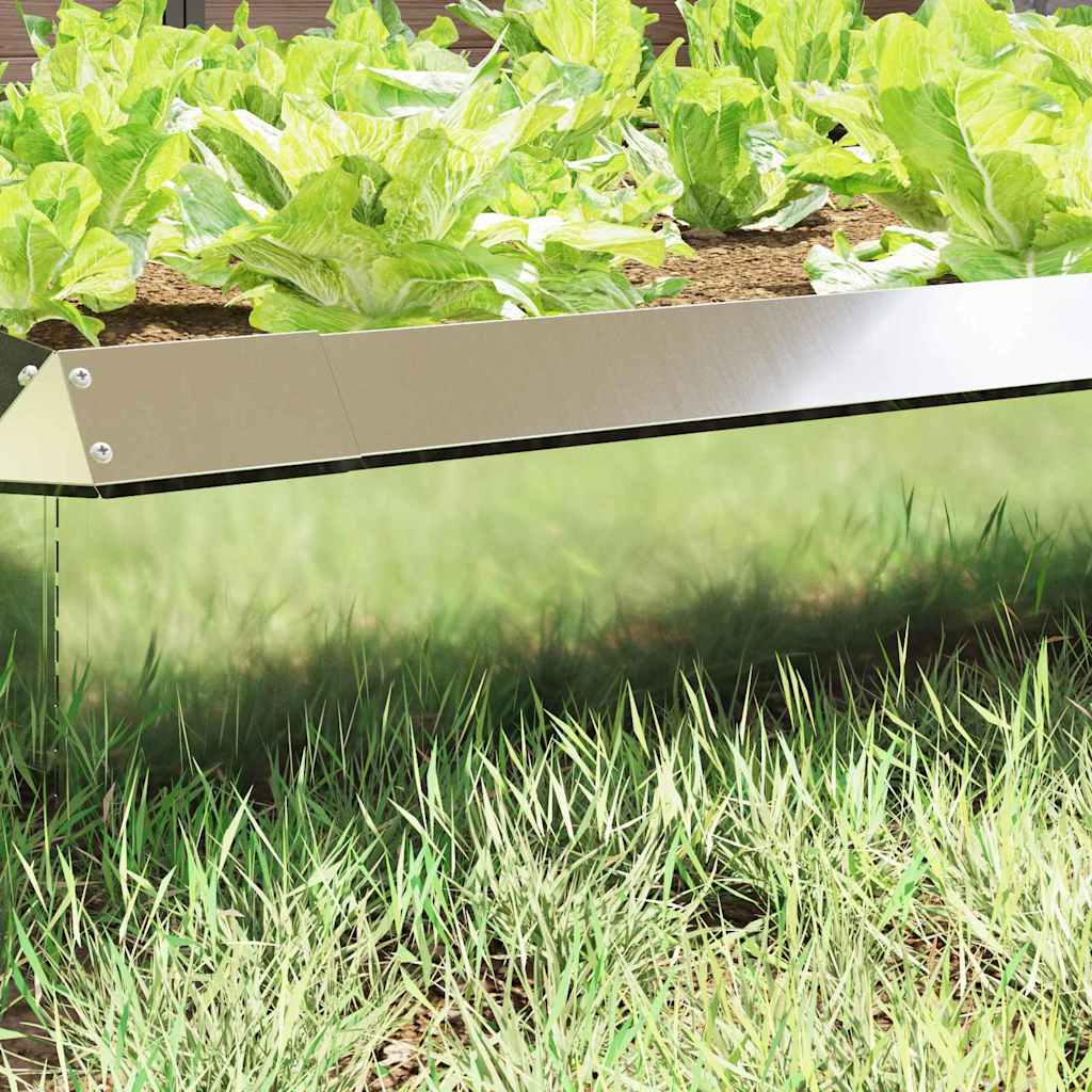 Snigelfence 16 pcs Silver 50 x 3,5 x 25 cm Galvaniserat Stål