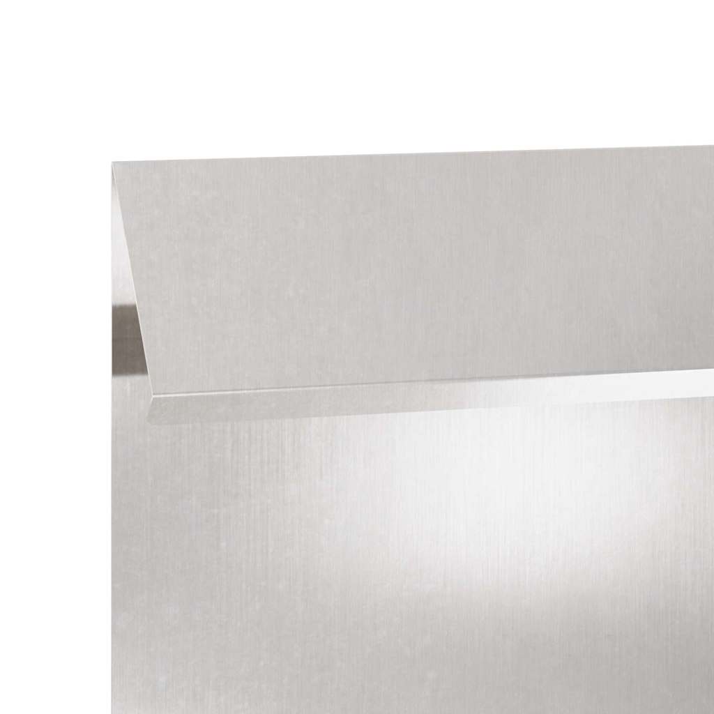 Snigelfence 16 pcs Silver 100 x 3,5 x 25 cm Rostfritt stål