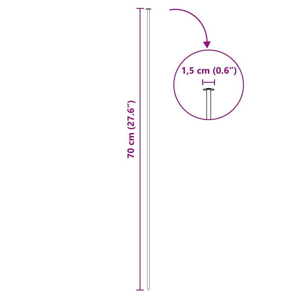 Dammskydd Set 5 pcs Grön 100 x 50 cm Stål