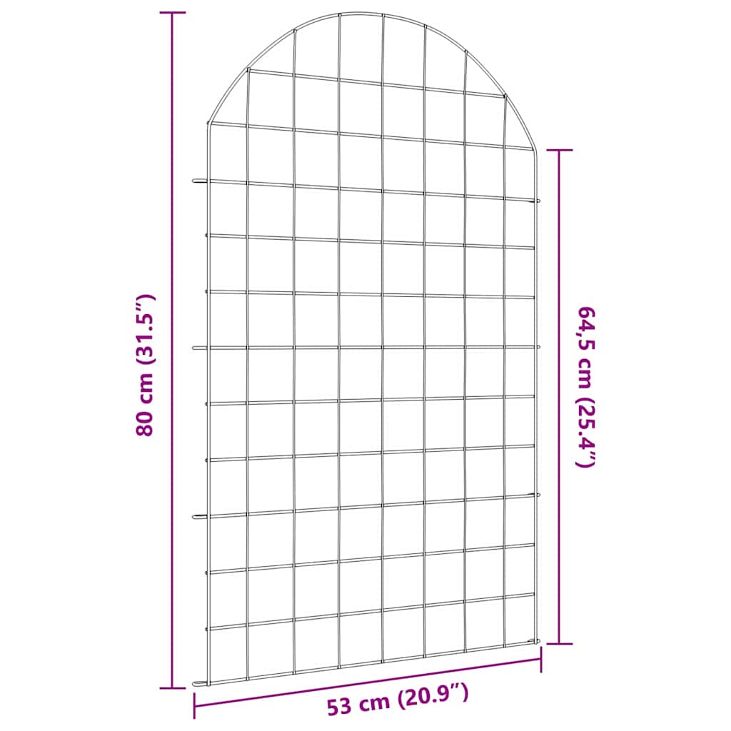 Dammskydd Set 8 pcs Grön 50 x 80 cm Stål