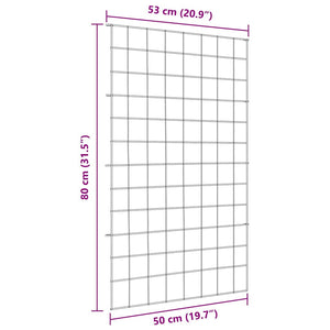 Dammskydd Set 8 pcs Grön 50 x 80 cm Stål