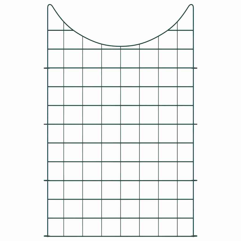 Dammskydd Set 8 pcs Grön 50 x 80 cm Stål