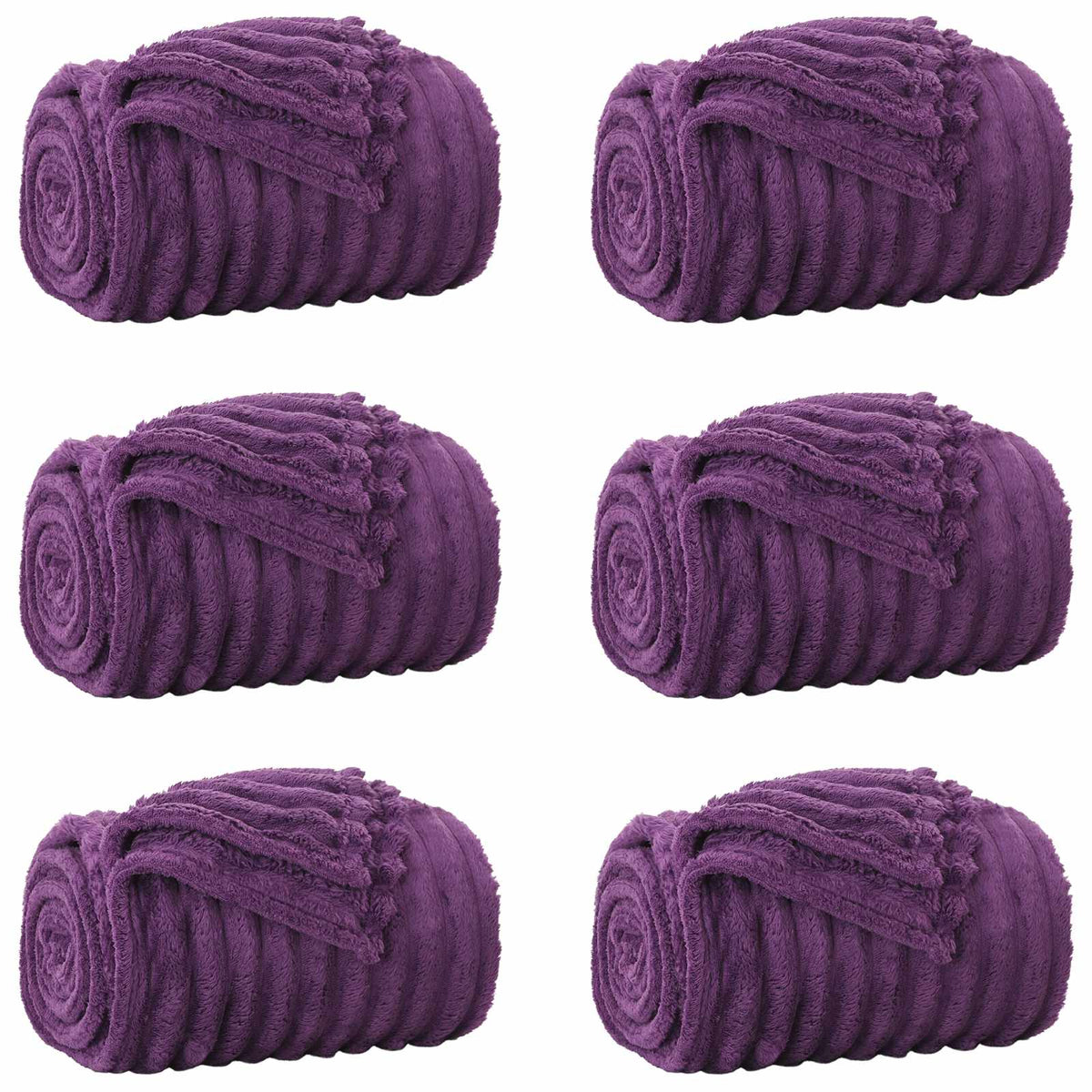 Filtar 6 st Lila 150 x 130 cm 2.85 kg Fleece