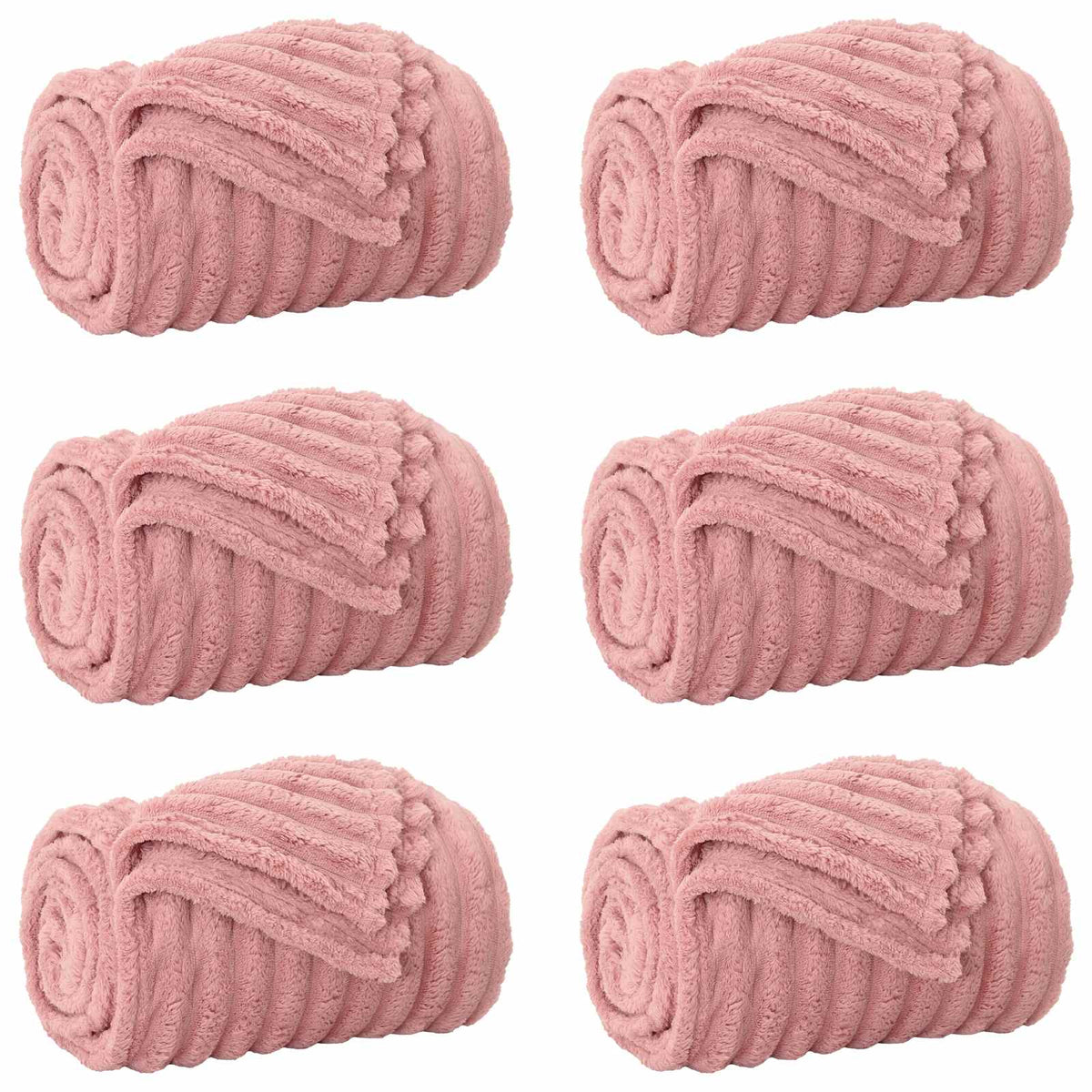 Filtar 6 st Rosa 240 x 220 cm 8.76 kg Fleece