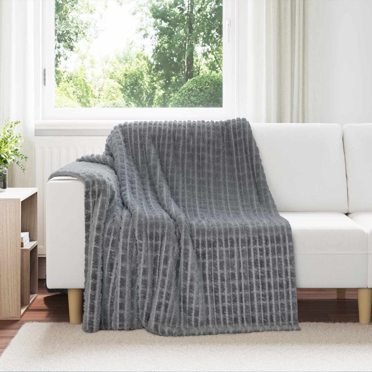 Filtar 6 st Mörkgrå 200 x 150 cm 4.5 kg Fleece