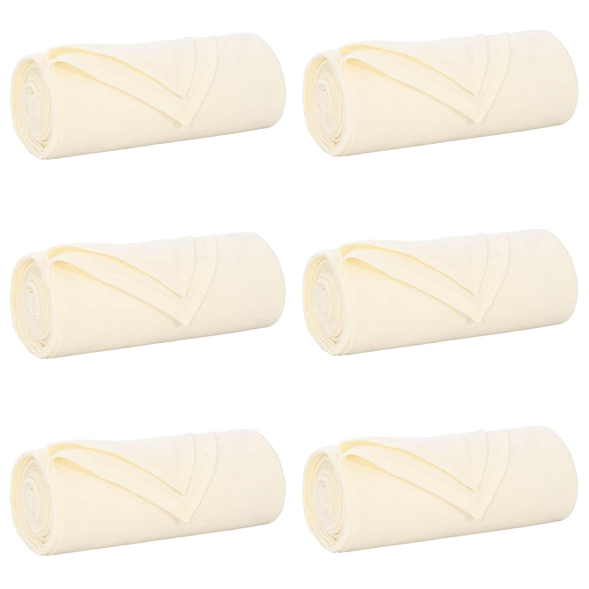Filtar 6 st Gräddvit 270 x 240 cm 5.44 kg Fleece
