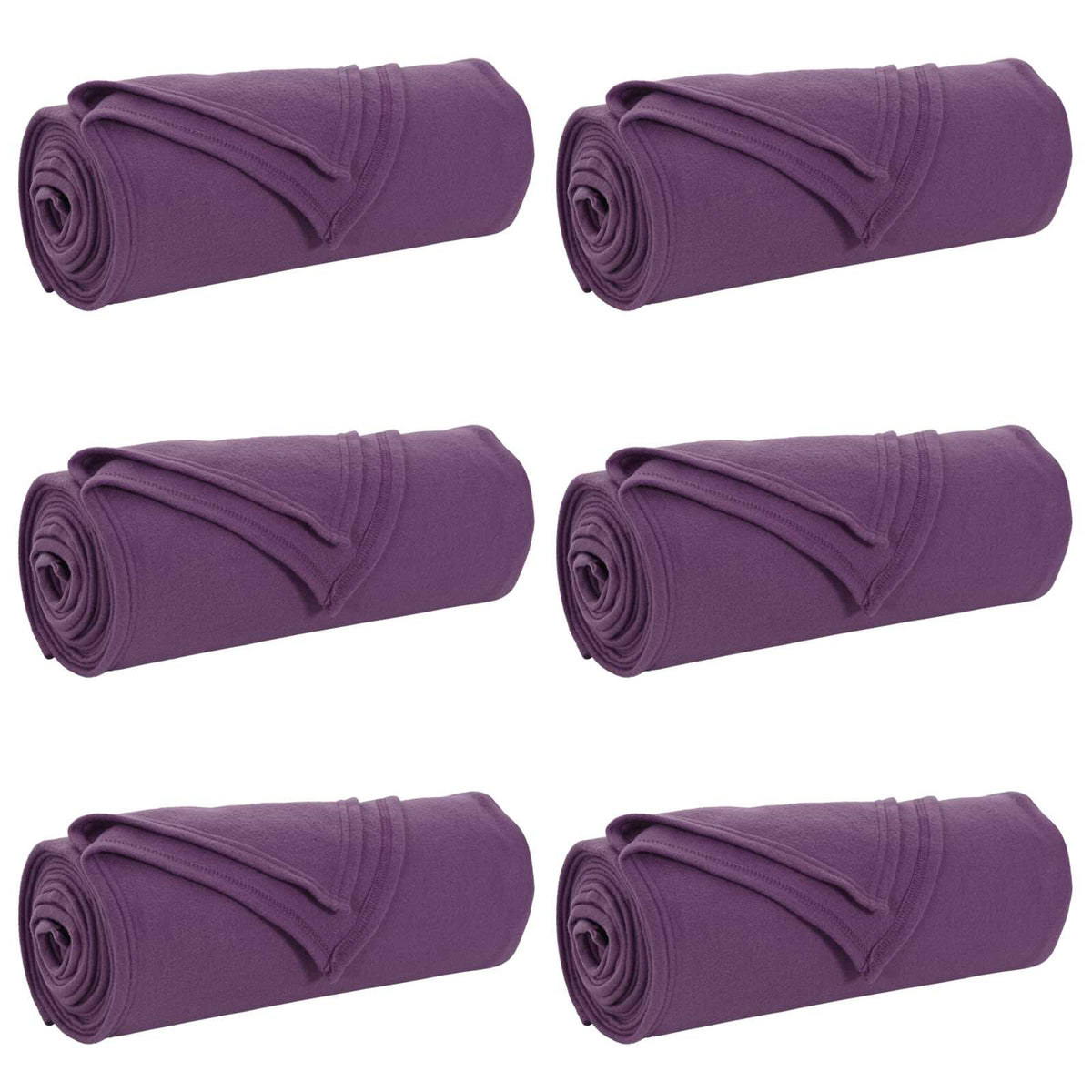 Filtar 6 st Lila 170 x 130 cm 1.86 kg Fleece