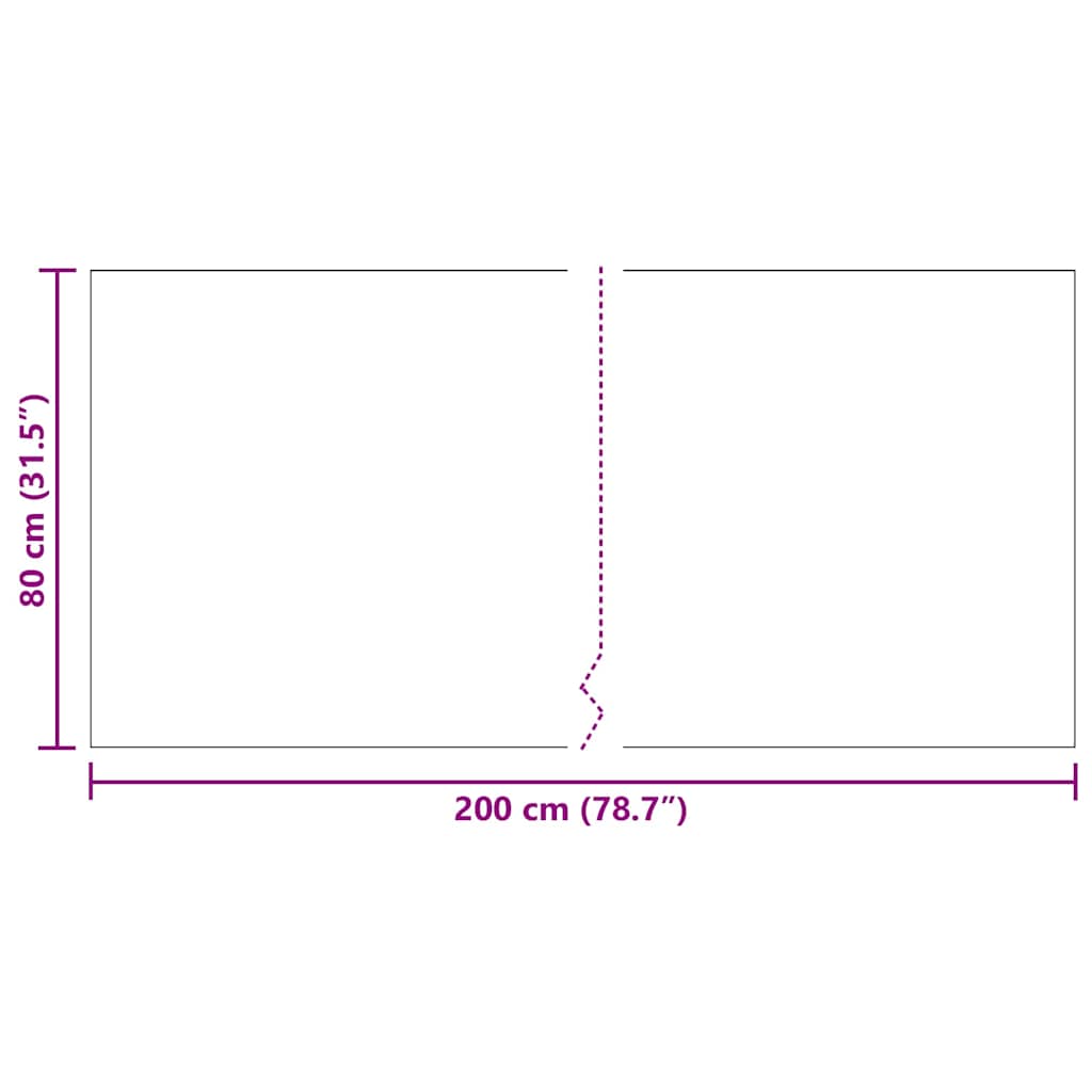 Matta-runner Ljusgrå 80 x 200 cm tyg