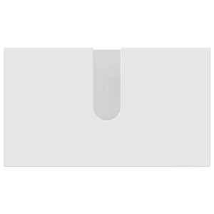 Badrumsmöbelset med låda 3 pcs Vit Konstruerat trä & Metall