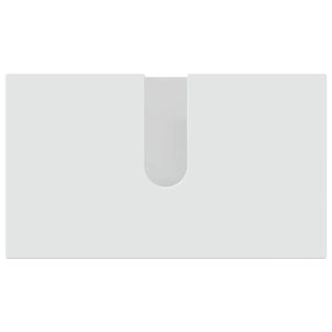 Badrumsmöbelset 3 pcs Högblanka vita Konstruerat trä & Metall