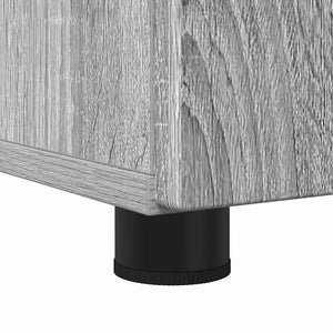 Badrumsmöbelset 3 pcs Grå Sonoma Konstruerat trä & Metall