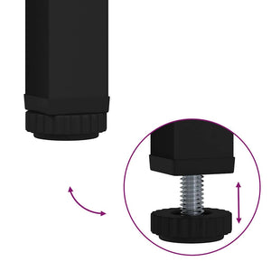 Badrumsmöbelset 2 pcs Rökt ek Konstruktions trä och metall